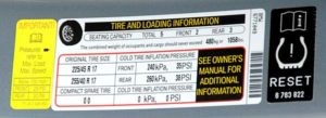 Tire Safety Label