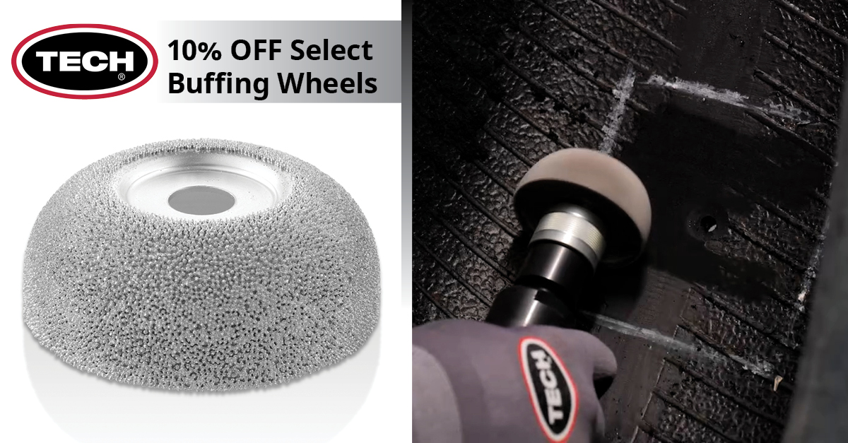 10% OFF Select TECH Premium Tire Buffing Wheels Tech Tire Repair